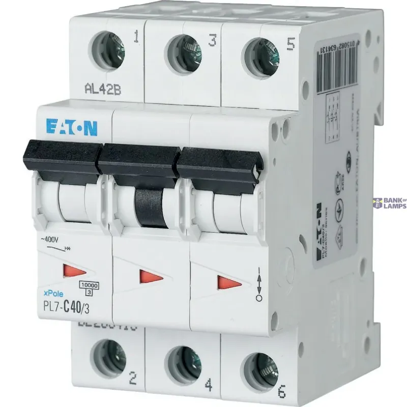 EATON PL7-B40/3 Miniature circuit breaker (MCB), 40 A, 3p 263393