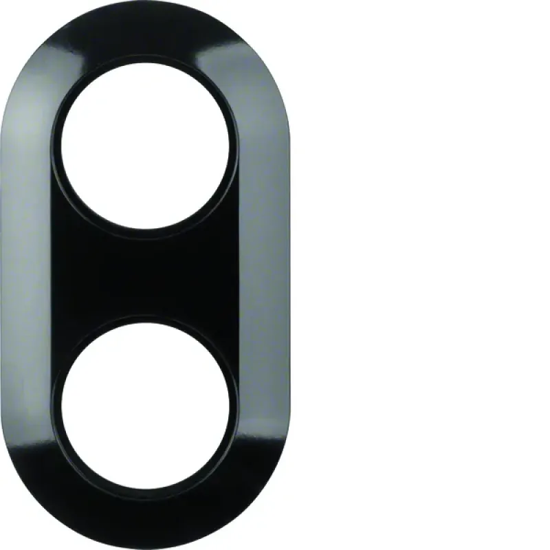 Berker Frame 2gang, 1930, black glossy 138121