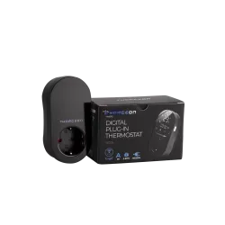 THORGEON 18008 — Digital Wi-Fi Plug-In Thermostat Black