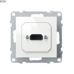 Legrand 721149 — Socket Precabled White Suno HDMI, IK04, Plastic, Glossy, 72.9 mm