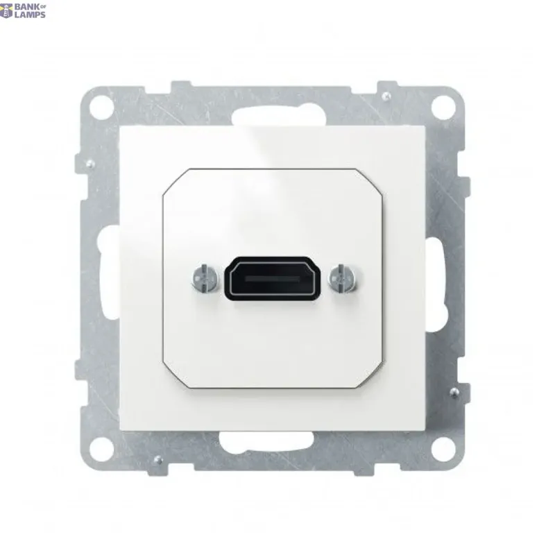 Legrand Socket Precabled White Suno HDMI, IK04, Plastic, Glossy 721149