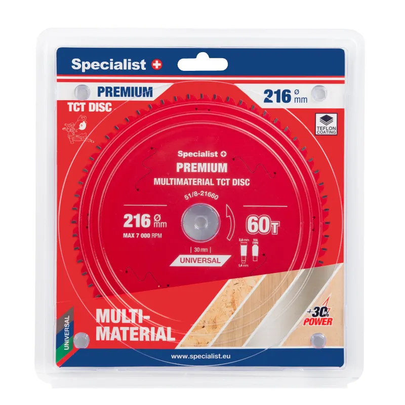 Specialist+ Griešanas disks 216x60Tx30mm, Multimaterial PREMIUM 51-8-21660