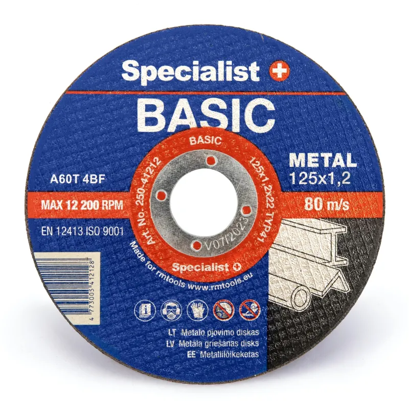 Specialist+ SPECIALIST+ metāla griešanas disks BASIC, 125 x 1.2 x 22 mm 250-41212