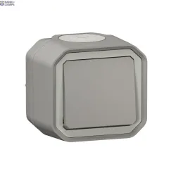 Legrand 069716L — Intermediate Switch Plexo Grey, 10 A, 250 V, IK07, Plastic