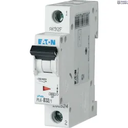 EATON 286524 — PL6-B32/1 автоматический выключатель (MCB), 32 A, 1p, characteristic: B EATON 286524 — PL6-B32/1 автоматический выключатель (MCB), 32 A, 1p, characteristic: B