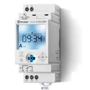 FINDER 126182300000 — Digital Time Switch 35mm, 1CO, 16A, 110.230VUC, weekly ProgrammableSmartphone FINDER 126182300000 — Digital Time Switch 35mm, 1CO, 16A, 110.230VUC, weekly ProgrammableSmartphone