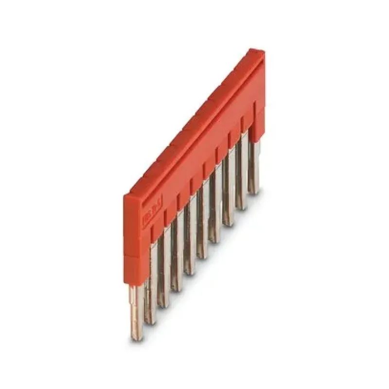Phoenix Contact Plug-In Bridge FBS 10-5, 10-Position, 5.2mm Pitch, 24A, Red 3030213