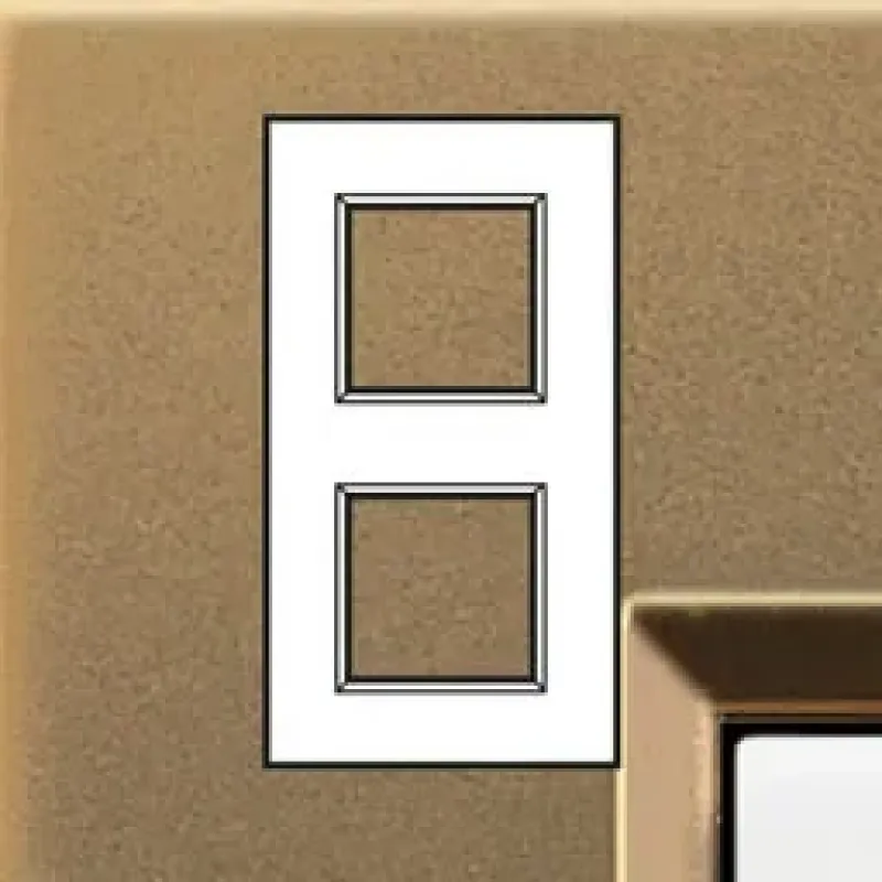 BTicino Cover Plate LivingLight 2×2 Modules Layout, Bronze, 71mm LNA4802M2BZ