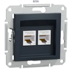 Schneider Electric EPH4400171 — Socket Asfora, UTP, RJ45, Cat 5e, Anthracite Schneider Electric EPH4400171 — Socket Asfora, UTP, RJ45, Cat 5e, Anthracite