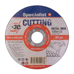 SPECIALIST+ Metal Cutting disks CUTTING, 125 x 1 x 22 mm