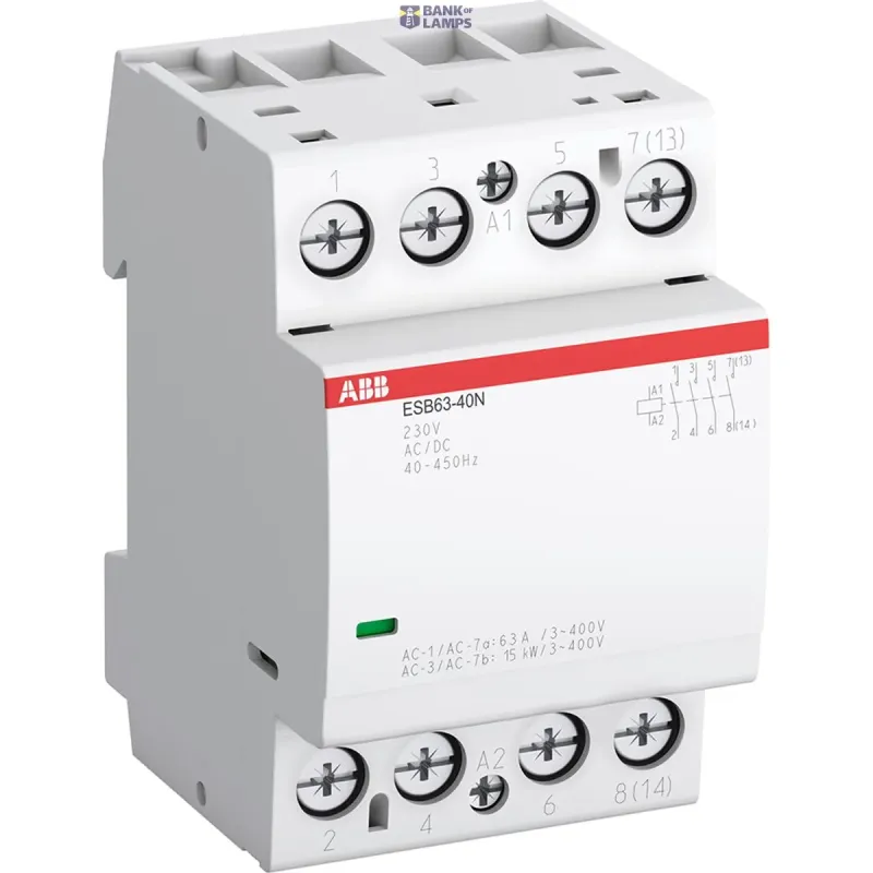 ABB ESB63-40N-06 Installation Contactor (NO) 63 A - 4 NO - 0 NC 1SAE351111R0640