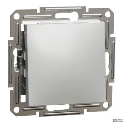 Schneider Electric EPH0400161 — Switch Asfora-1p, 1p, 2way -10AX Screwless Aluminium