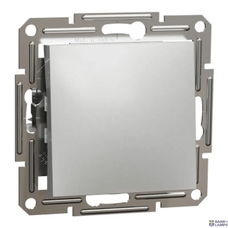 Schneider Electric Switch Asfora-1p, 1p, 2way -10AX Screwless Aluminium EPH0400161
