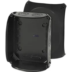 HENSEL 62000070 — Junction Box KF 2500 B IP66/IP67, 255x205x112mm, Black, Without Terminals, Outdoor