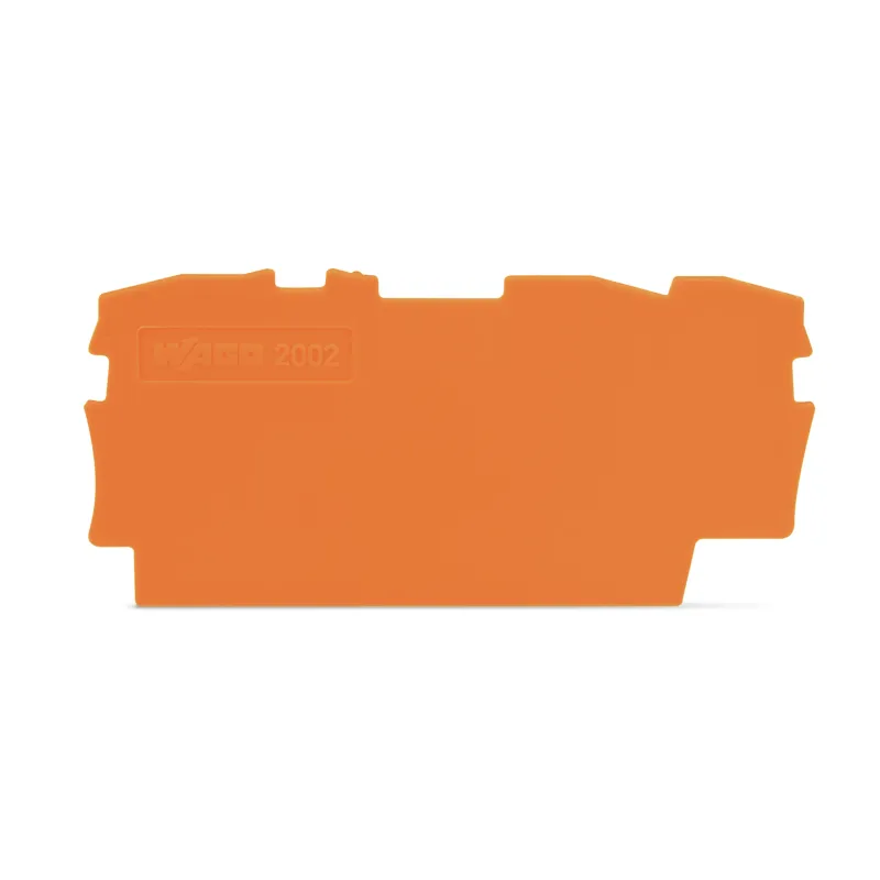 WAGO End and Intermediate Plate Orange, 0.8 mm Thick 2002-1392
