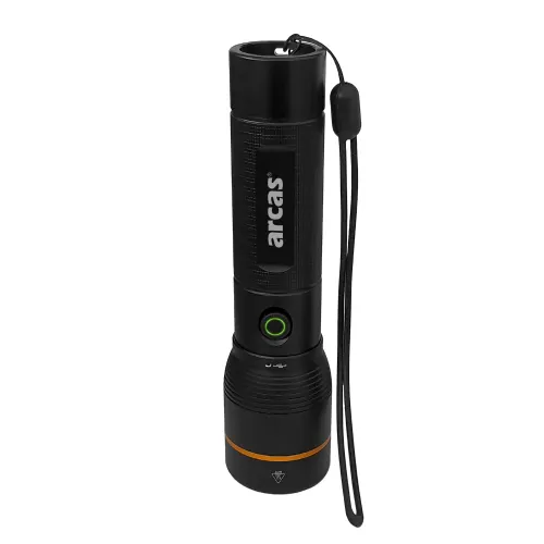 ARCAS Kabatas lukturītis, 2000lm, 20W, uzlādējams USB-C, melns 44-4-5672
