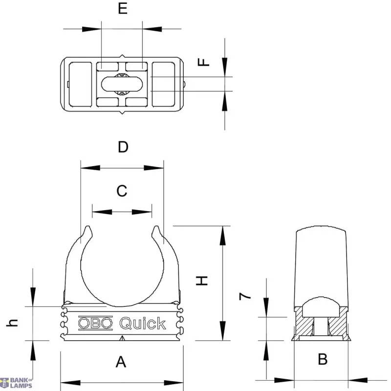 OBO Bettermann 2955 M20 Quick clip M20 2149010