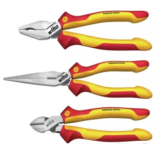 Wiha 38637 — Industrial electric pliers set, 3-pcs. Z 99 0 09 001 Ind. electric