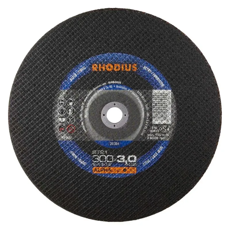 RHODIUS Metāla gr. disks ST21 300x3x32 mm 250-201307