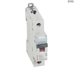 Legrand 407433 — автоматический выключатель DX3 20 A, 400 V, 1P, 10kA, 230 V, Depth 44 mm