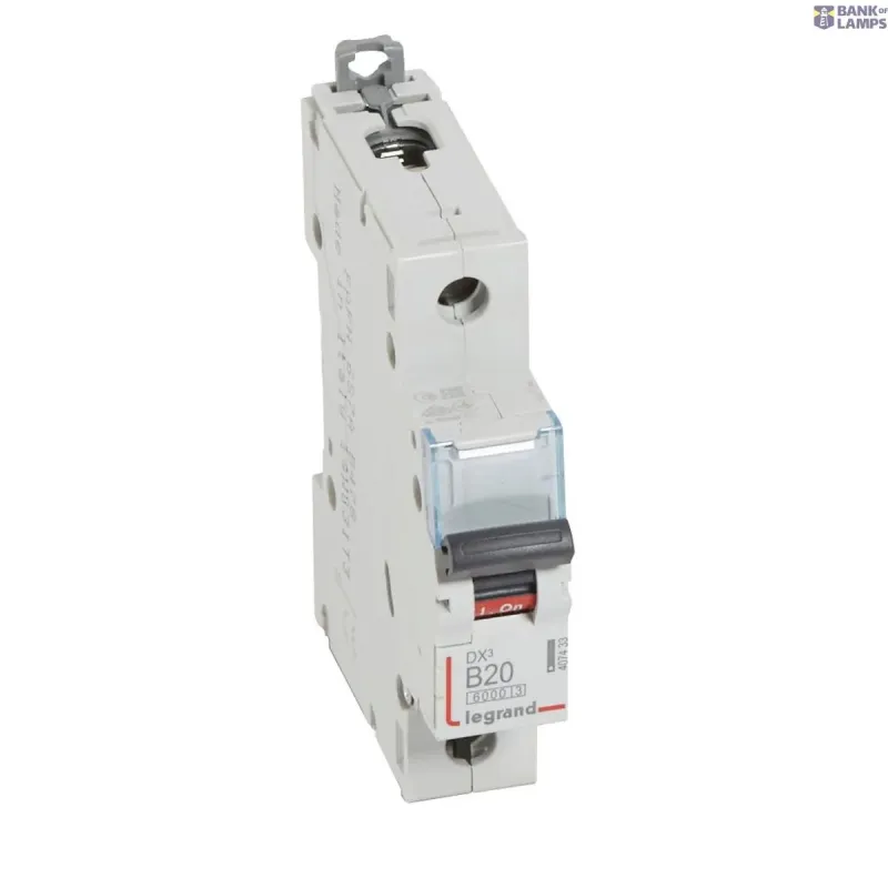 Legrand Miniature Circuit Breaker DX3 20 A, 400 V, 1P, 10kA, 230 V 407433