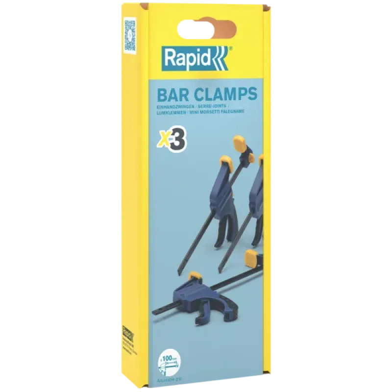 Rapid Mini One-Handed Bar Clamps, Rapid 5001717