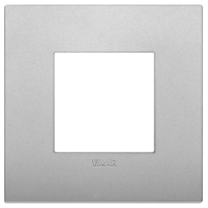 Vimar Classic plate 2M techno matt silver 19642-79