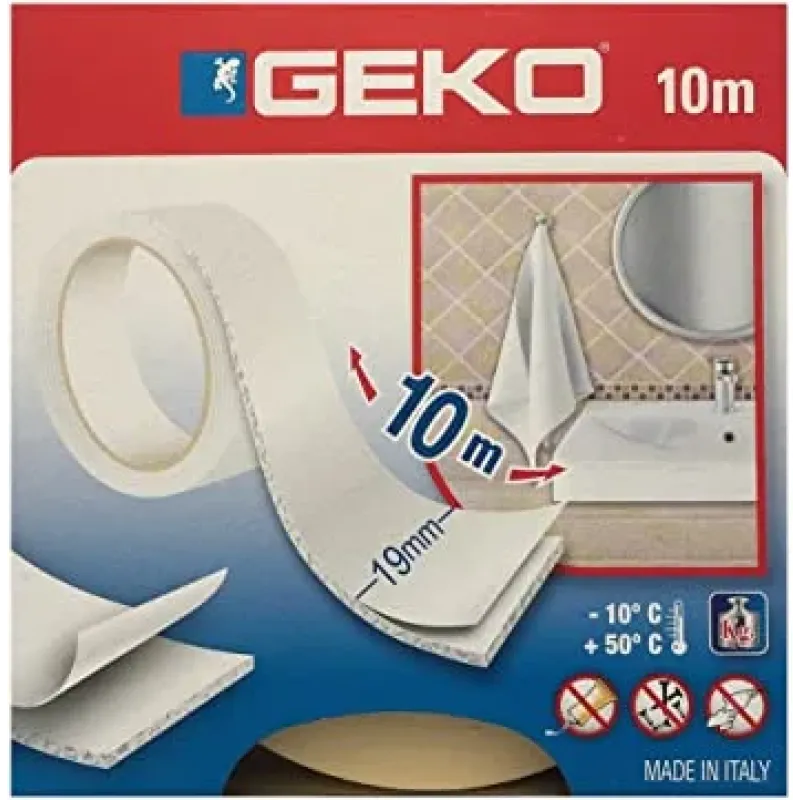 GEKO BI-adhesive fix in tape 19x10M 20000/8 GEKO 8014846532108