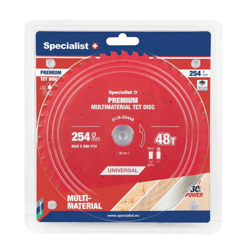 Specialist+ Griešanas disks 254x48Tx30mm, Multimaterial PREMIUM 51-8-25448