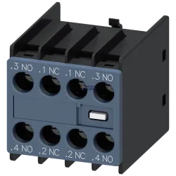 Siemens 3RH2911-1FA22 — auxiliary switch, on the front, 2 NO + 2 NC, .3/.4, .1/.2, .1/.2, .3/.4, current Siemens 3RH2911-1FA22 — auxiliary switch, on the front, 2 NO + 2 NC, .3/.4, .1/.2, .1/.2, .3/.4, current