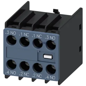 Siemens 3RH2911-1FA22 — auxiliary switch, on the front, 2 NO + 2 NC, .3/.4, .1/.2, .1/.2, .3/.4, current Siemens 3RH2911-1FA22 — auxiliary switch, on the front, 2 NO + 2 NC, .3/.4, .1/.2, .1/.2, .3/.4, current