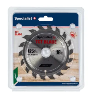 SPECIALIST+ Режущий disks, 125 x 18T x 22 mm SPECIALIST+ Режущий disks, 125 x 18T x 22 mm