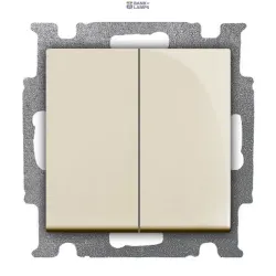 Busch-Jaeger 2CKA001012A2151 — выключатель Basic 55 2-way 1+1 cream tactile
