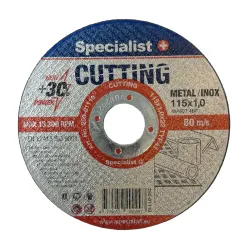 SPECIALIST+ Metal Cutting disks CUTTING, 115 x 1.0 x 22 mm