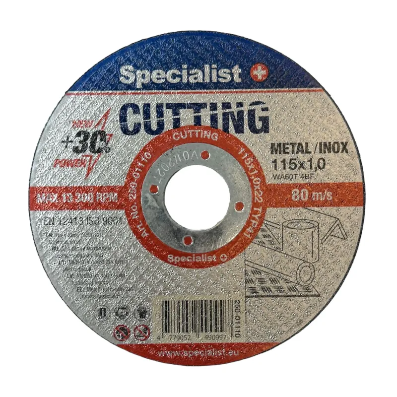 Specialist+ SPECIALIST+ metāla griešanas disks CUTTING, 115 x 1.0 x 22 250-01110