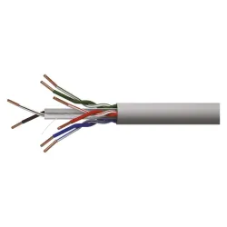 Kabelis UTP CAT6 4x2x0.55mm, viendzīslu, Varš, PVC Eca