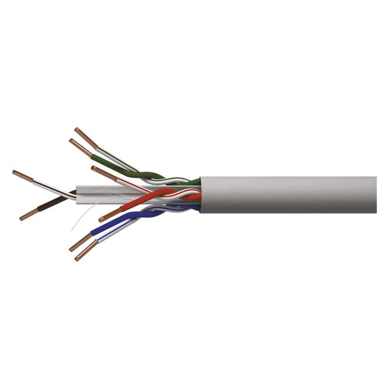 EMOS Kabelis UTP CAT6 4x2x0.55mm, viendzīslu, Varš, PVC Eca KO-UTP6-E
