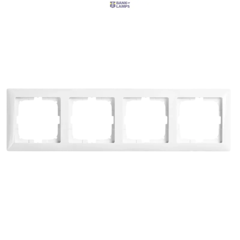 PATRON Cover Frame 4V Basic 55 White AB04W