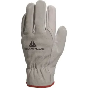 Gloves, cowhide, suede top 11, Delta Plus
