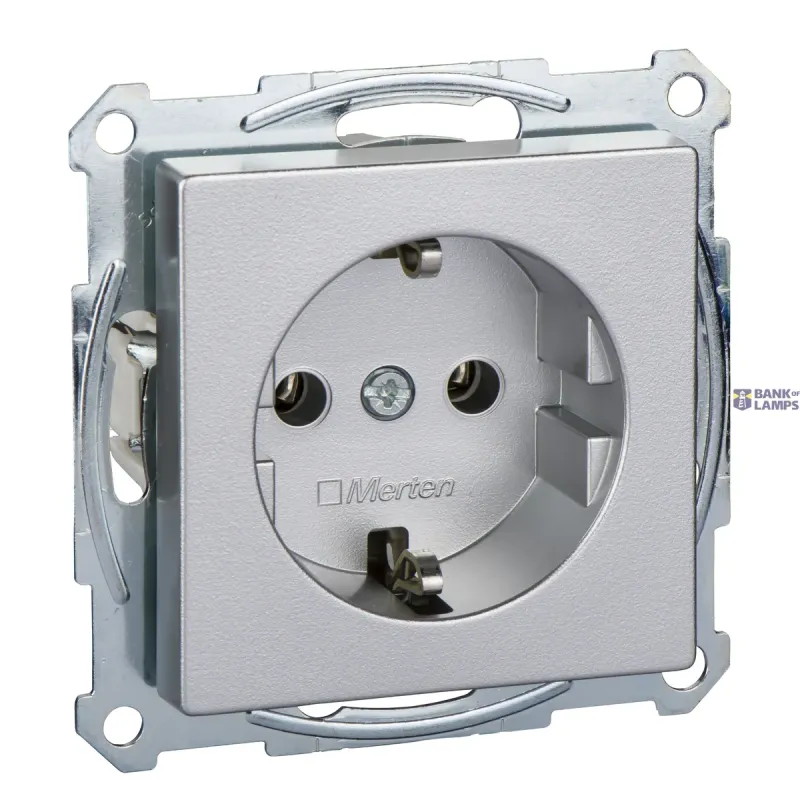 Schneider Electric Socket Outlet Merten System M SCHUKO, Screwless Terminals MTN2301-0460