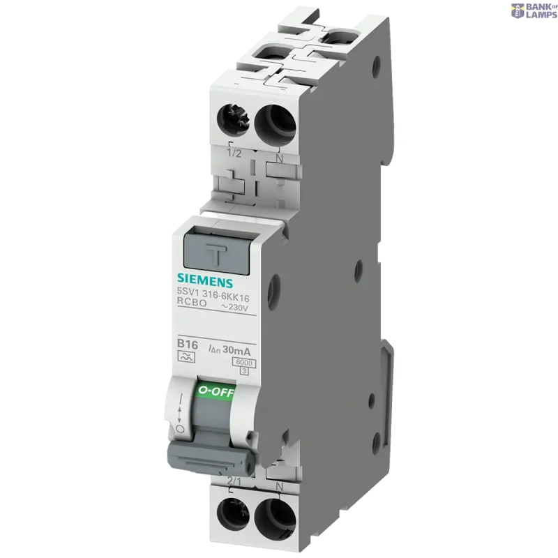 Siemens RCBO compact 1P+N 6 kA type A 30 mA B13 5SV1316-6KK13