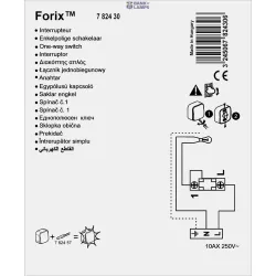 Legrand 782430 — One-Way выключатель 250 V, IP2X, Ivory, 10 A, IP21