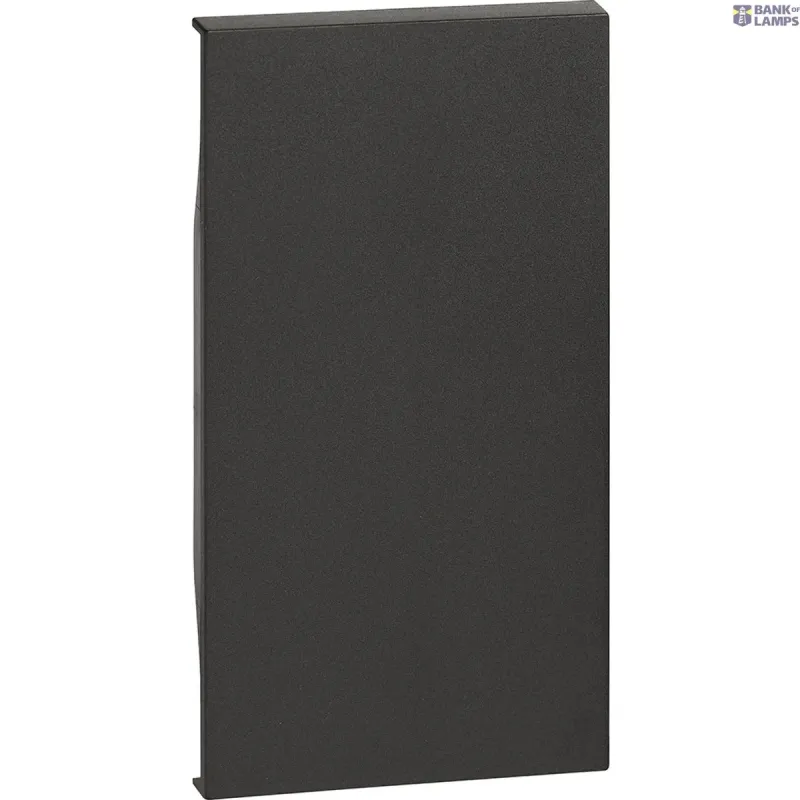 BTicino Key Cover Living Now IP20, Black, IK04, Thermoplastic, Matt KG00M2