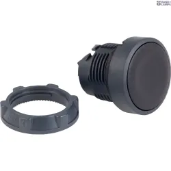 Schneider Electric ZB5AA2 — Head for Non-Illuminated Push-Button Harmony XB5, 22mm, IP66, Black, Spring Return, CAD Overall Height: 29mm, CAD Overall Depth: 28mm, Enclosure Type: U