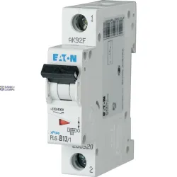 EATON 286532 — PL6-C13/1 автоматический выключатель (MCB), 13 A, 1p, characteristic: C EATON 286532 — PL6-C13/1 автоматический выключатель (MCB), 13 A, 1p, characteristic: C