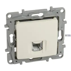 Legrand 764669 — Telephone розетка Ivory, IP20, Width 75.8mm, Height 75.8mm, RJ11