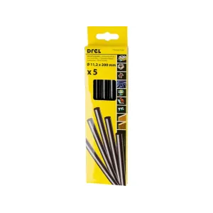 Karstās līmes nūjiņas 11,2 mm x 200 mm, melnas, 5 gab. Karstās līmes nūjiņas 11,2 mm x 200 mm, melnas, 5 gab.