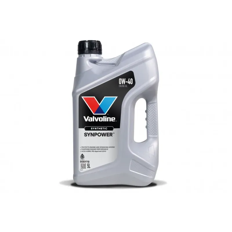 Valvoline Motoreļļa Synpower 0W40 5L, Valvoline 908772
