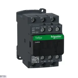 Schneider Electric LC1D12BD — Contactor TeSys Deca, 3P, 12 A, 440 V, 3NO, IP20, 24 V DC, 25 A, Time Constant: 28ms Schneider Electric LC1D12BD — Contactor TeSys Deca, 3P, 12 A, 440 V, 3NO, IP20, 24 V DC, 25 A, Time Constant: 28ms
