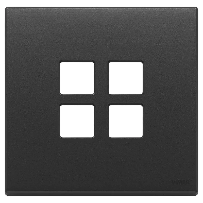 Vimar Plate 2Mx4 Flat anthracite grey 22692-03